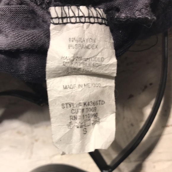 Womens Summer Thin Strap Tank by GINGER G Black & Gray Tye Dye Size Small - Picture 6 of 8